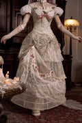 Cupid's Poetry Box Classic Elegant Lolita Long Skirt in Light Brown - image 1