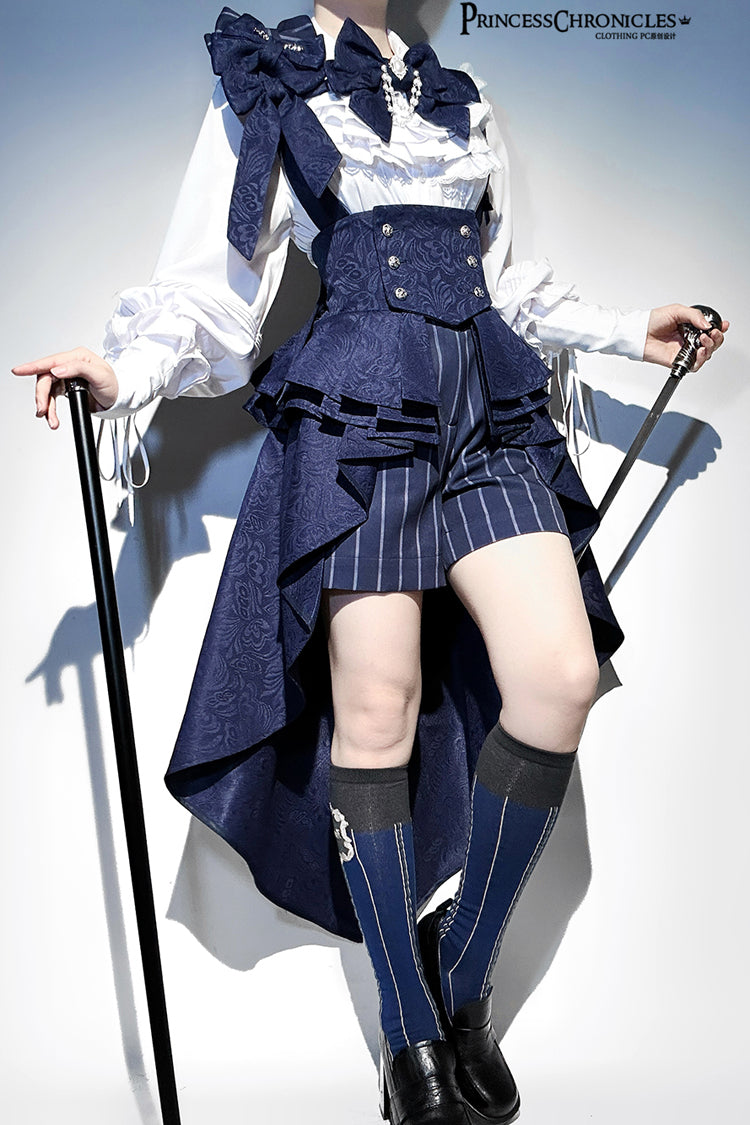 Rabbit Theater Ouji High-Low Girdle in Blue - image 16
