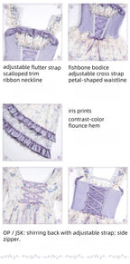 Iris Secret Twins Lolita OP and Bodice JSK Series and Accessories - image 9