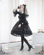 The Whisper of Stars - Gothic Constellation Lolita JSK & Accessories — source image 11