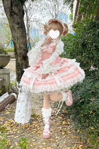 Pink Multi-Layered Sweet Plus Size Princess Lolita JSK Dress Set - image 6