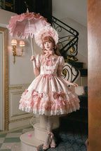 Satin Rose Sweet Lolita OP and JSK Dress Series and Accessories - image 7