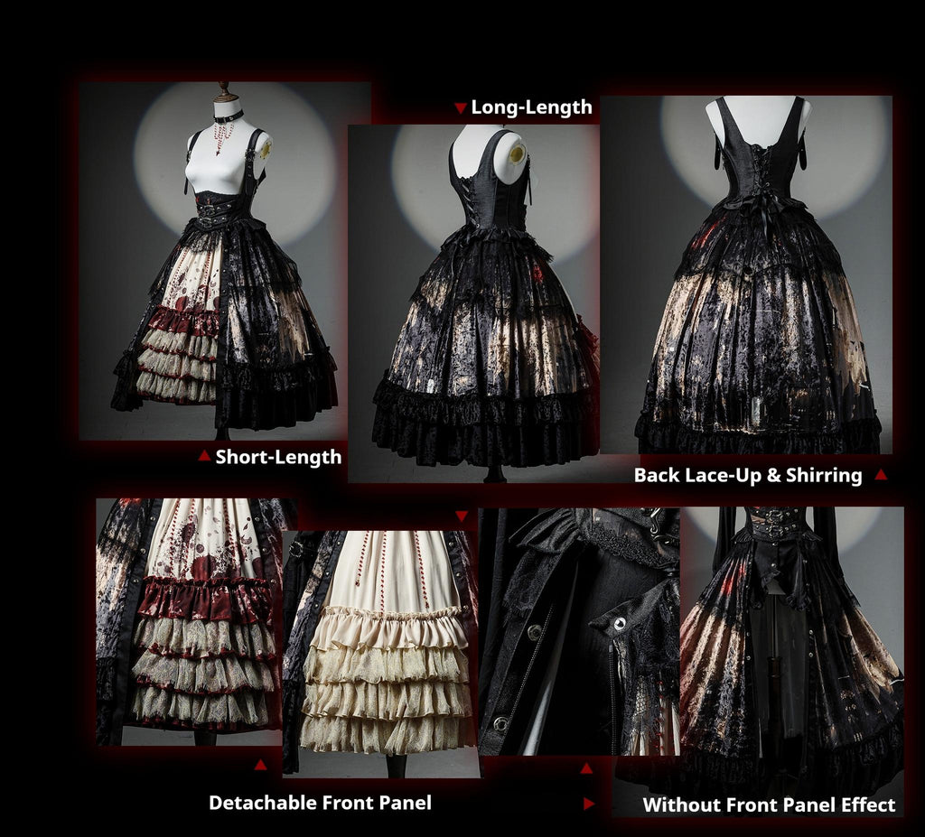 Heretic Nun - Halloween Gothic Lolita JSK Dress & Blouse Set - image 19