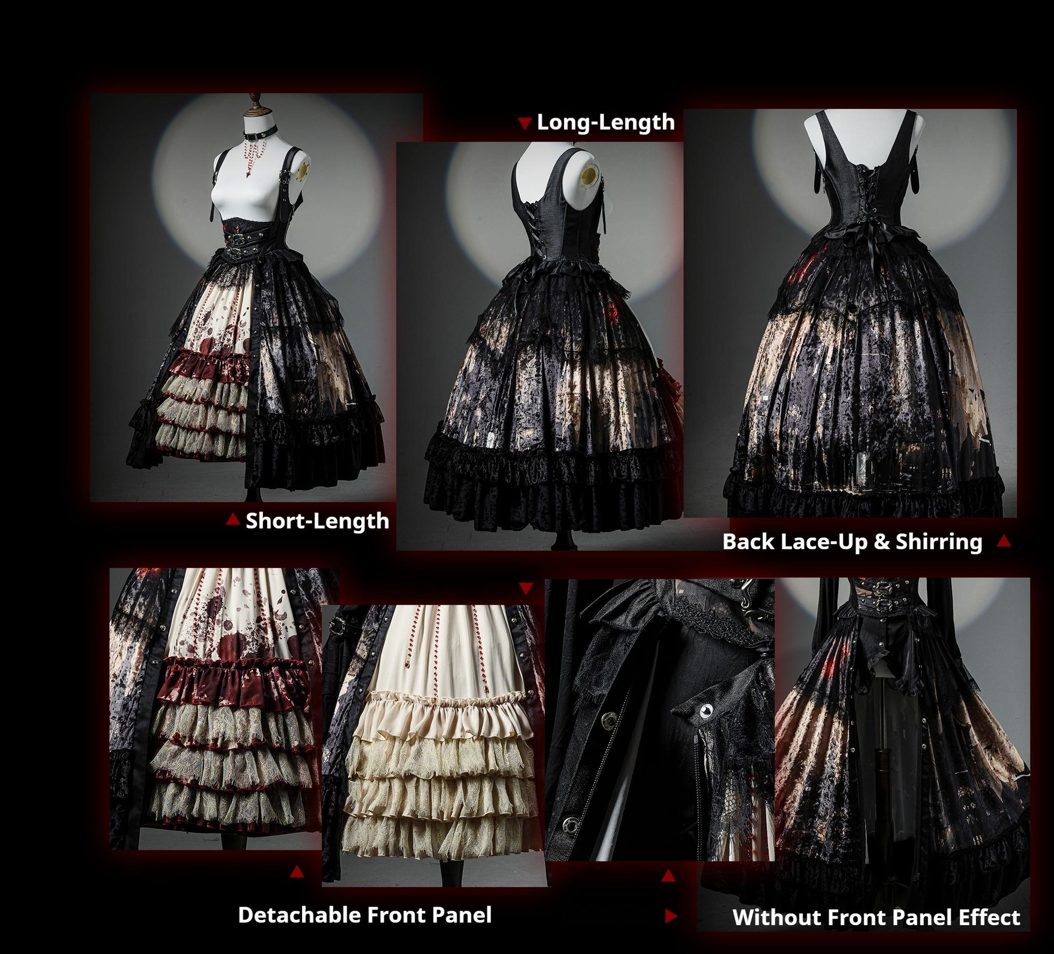 Heretic Nun - Halloween Gothic Lolita JSK Dress & Blouse Set - image 19
