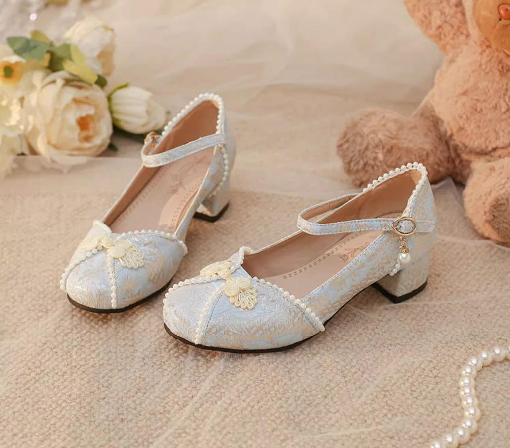Huaiyu Yana Han Lolita Chunky Heel Shoes - image 7