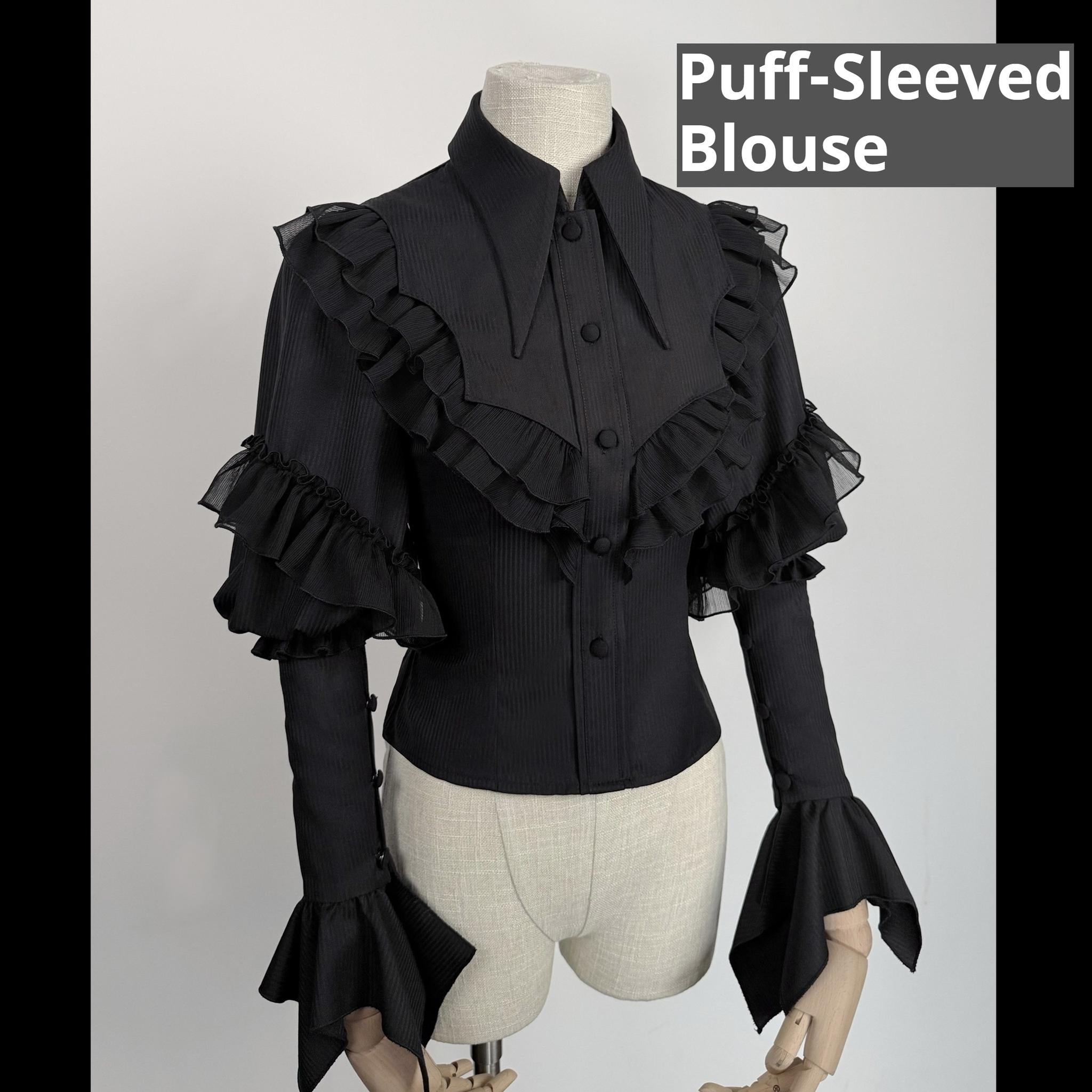 Bone-Eroded Butterfly - Gothic Lolita JSK & SK Set - image 60