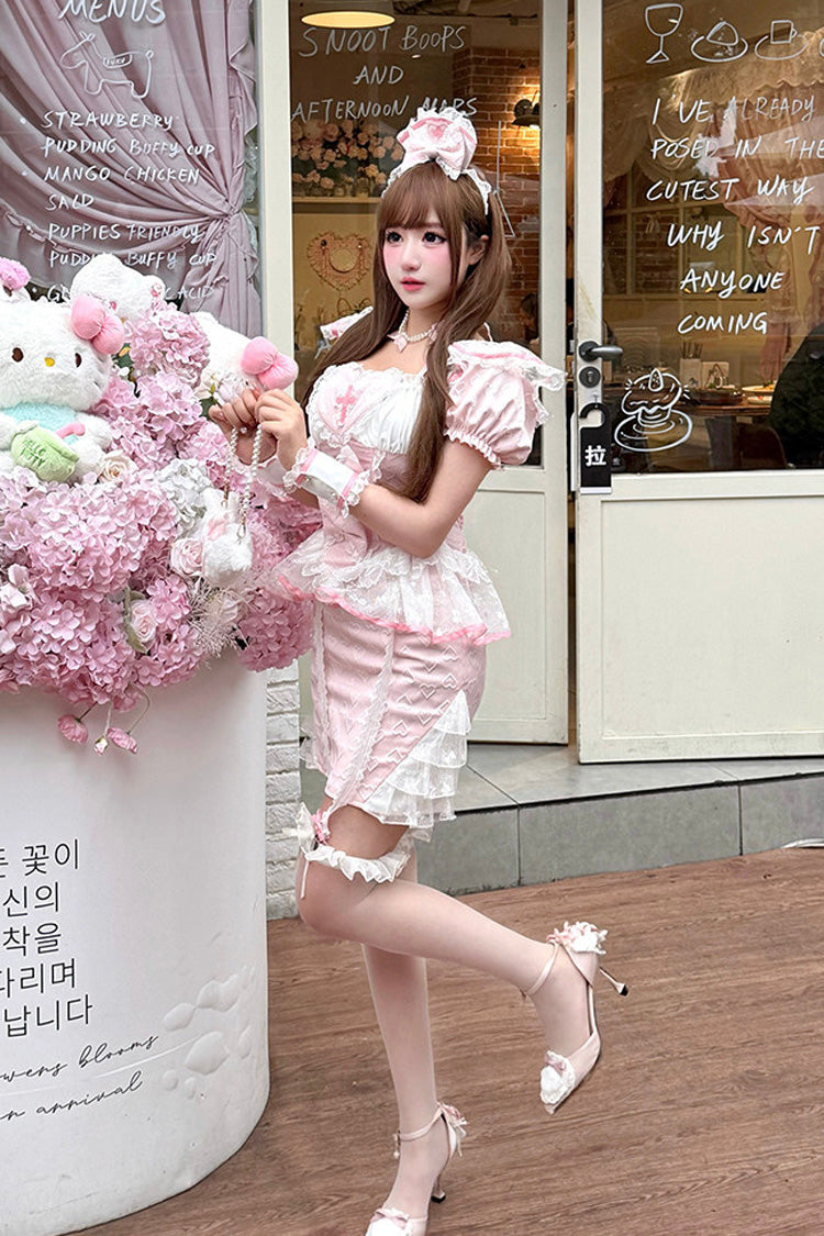 Little Nurse - Sweet Lolita Skirt Set - image 5