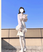 Plus Size Lolita Shirt Long Sleeve Doll Collar Blouse - image 6
