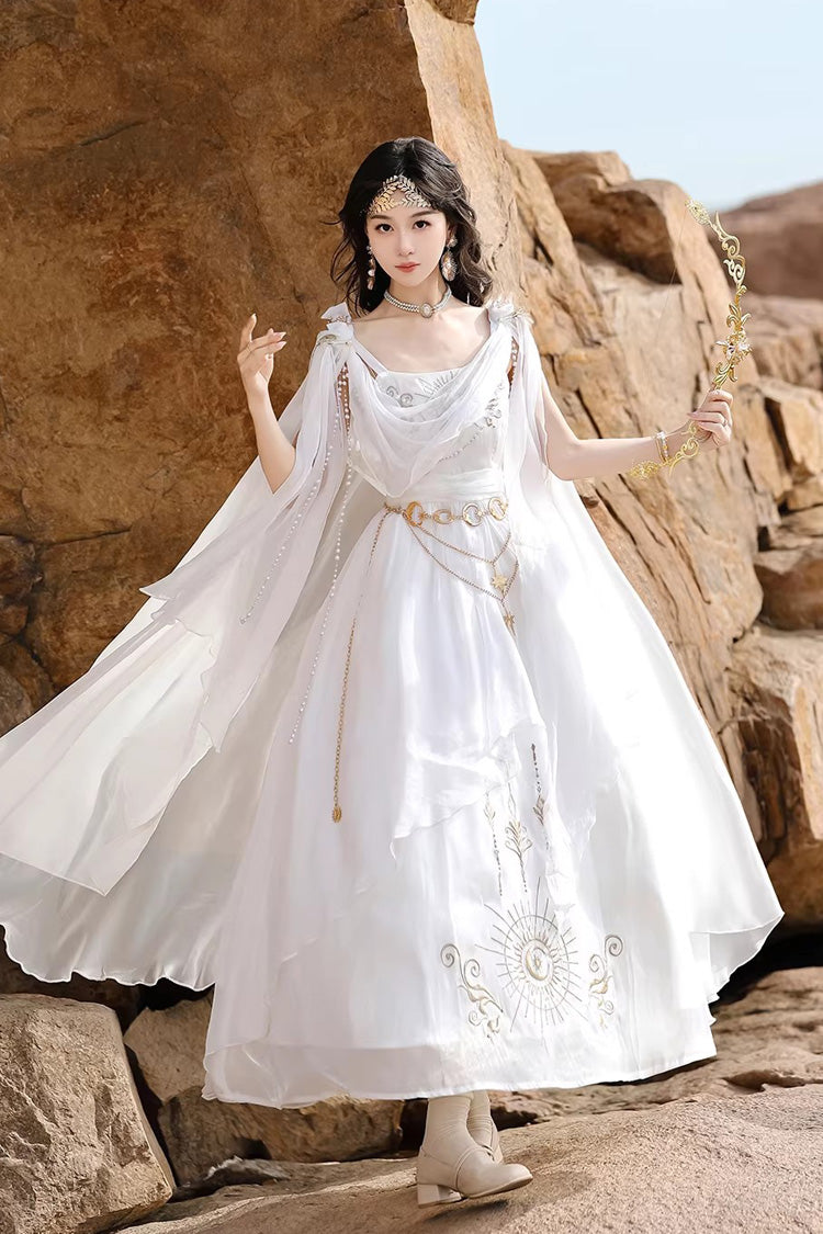Aurelia of the Holy Light - Sweet Lolita Dress Set & Shawl - image 5