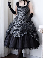 Silver and Black Ruffled JSK Gothic Lily - Miss Point - image 3