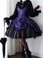 Purple Lace Trim JSK Gothic Lily - Miss Point - image 5