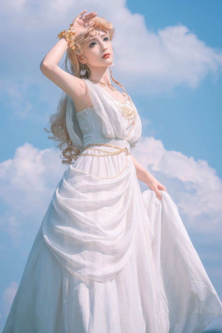 Ragnarok Sweet Elegant Lolita JSK Dress and Accessory Set in White - image 4