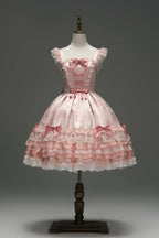 Satin Rose Sweet Lolita OP and JSK Dress Series and Accessories - image 10