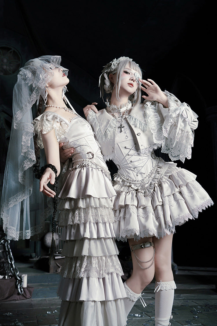 Bionic Doll - Gothic Lolita Fishtail Skirt & Corset Full Set - image 21
