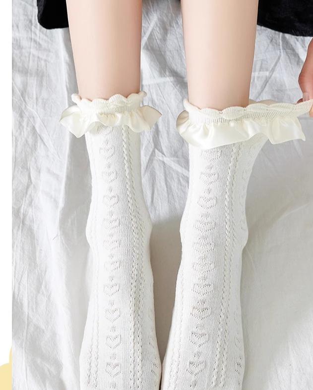 Sweet Lolita Socks Women's Multicolor JK Mid-Calf Socks - image 16