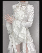 Omega Wedding Gothic Ouji Lolita White Suit - image 12