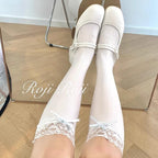 Bow Lace Knee and Ankle Lolita Socks Collection - image 8