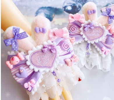 Sweet Lolita Lace Rabbit Ears Cuffs Multicolor - image 20