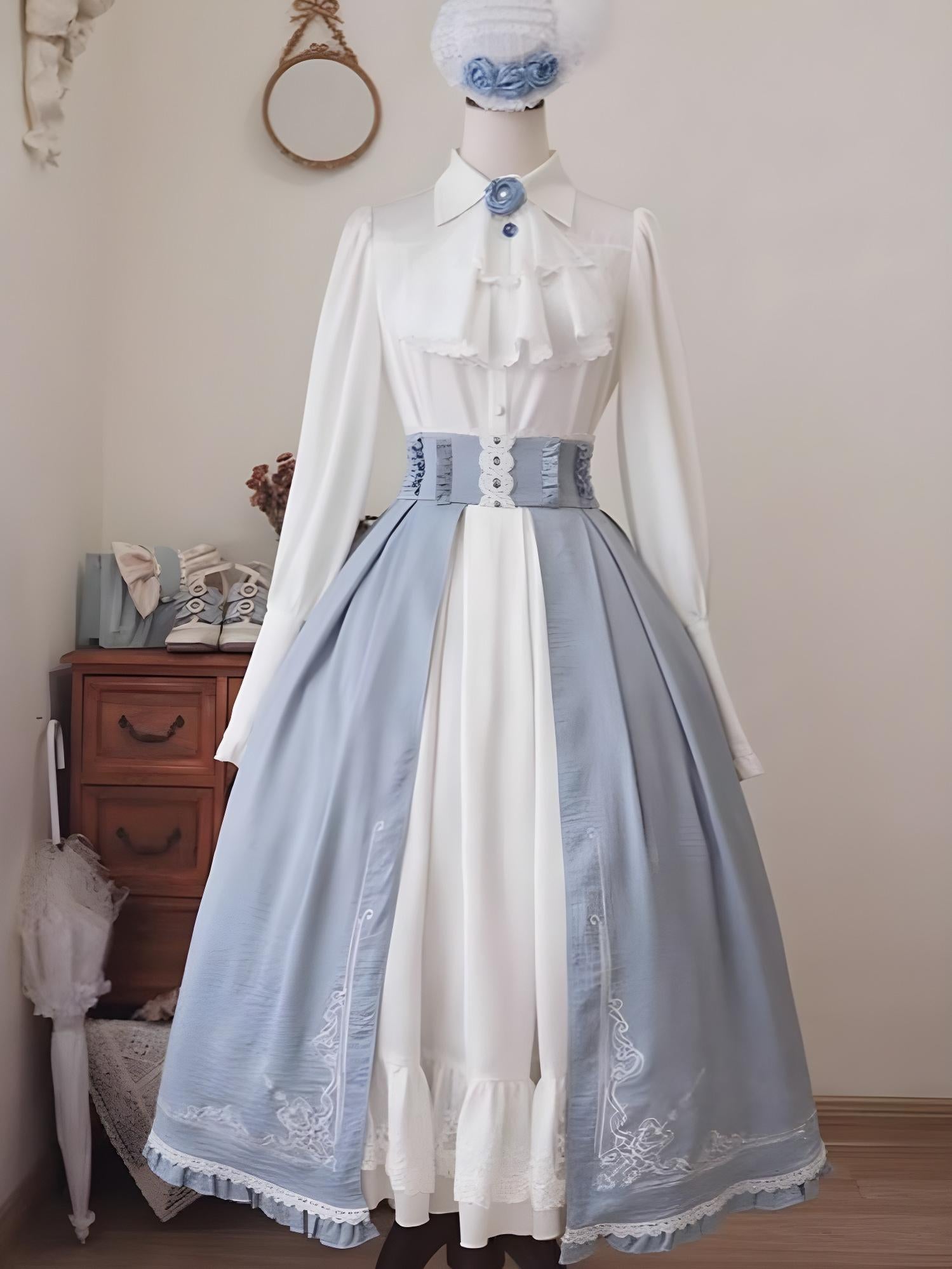 Miss Leisha - Classic Lolita Skirt Set Elegant Winter Cape - image 19