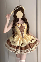 Brown Jasmine Rain Sweet Lolita JSK Dress - image 3