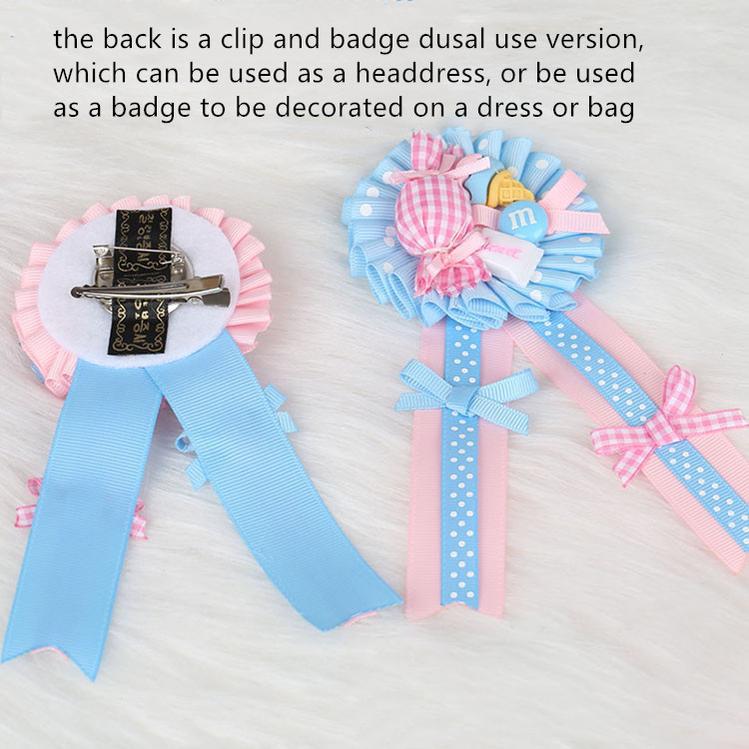 Pink and Blue Sweet Lolita Bow Headwear - image 26