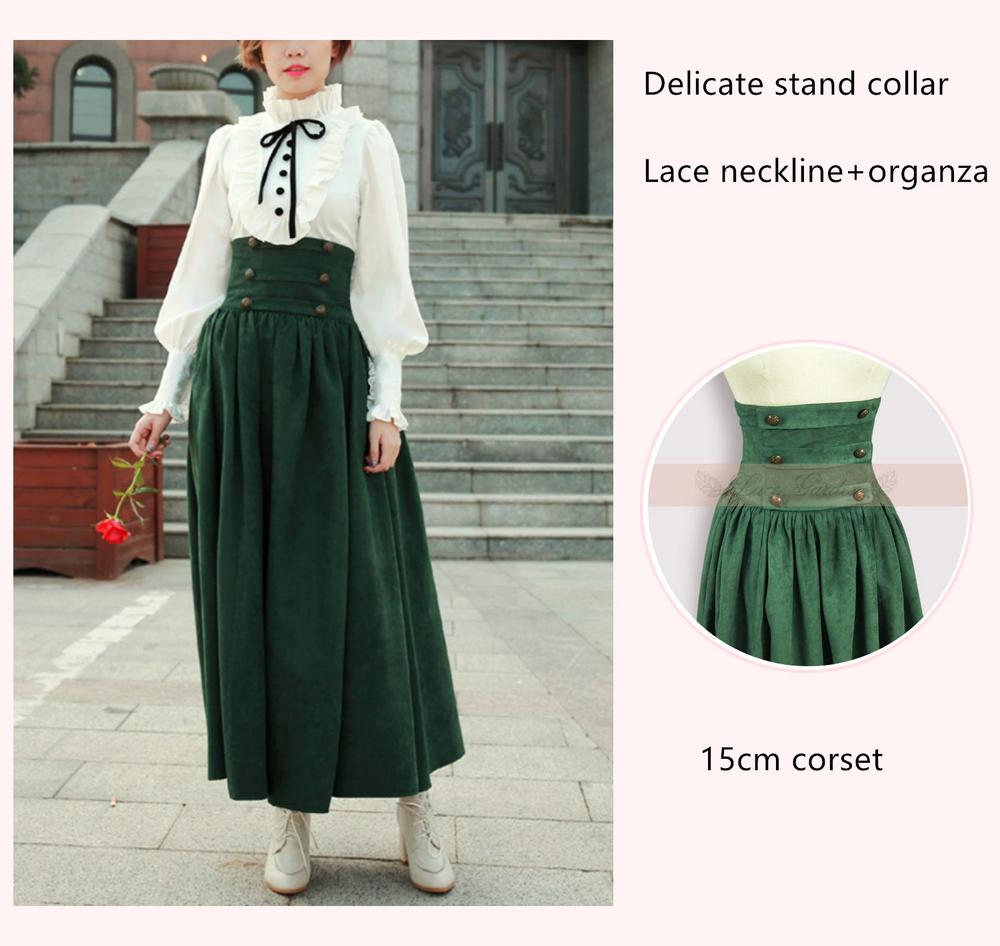 Magic Academy - Retro Elegant Lolita Blouse and Skirt Set - image 13
