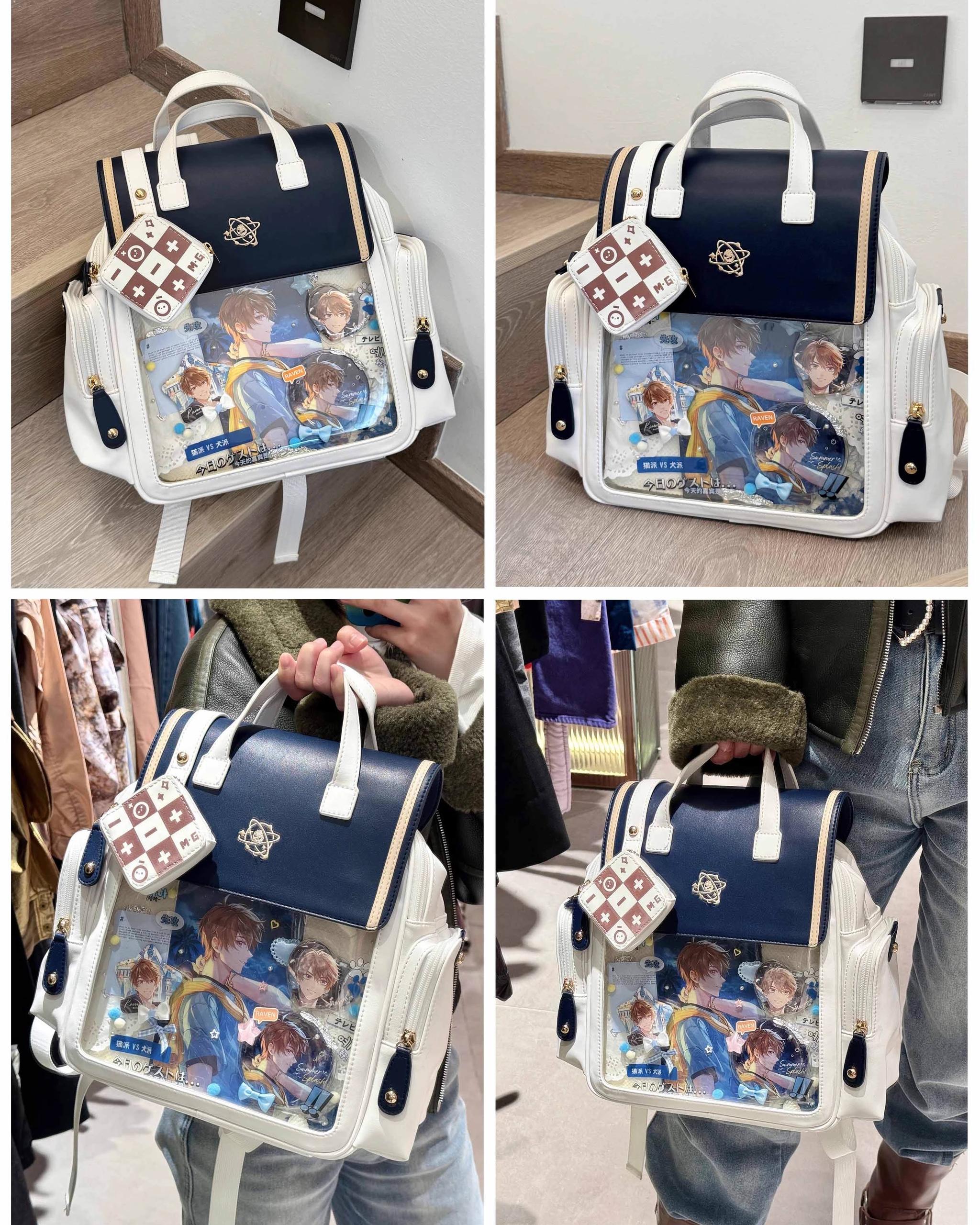 Kawaii Lolita Large-Capacity Ita Backpack with Mini Pocket and Grid Board - image 38