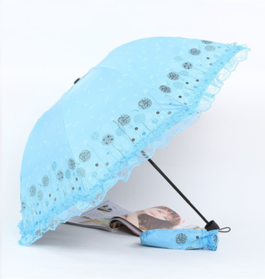 Princess Lolita Sunshade Parasol, Lace Ruffles - image 13