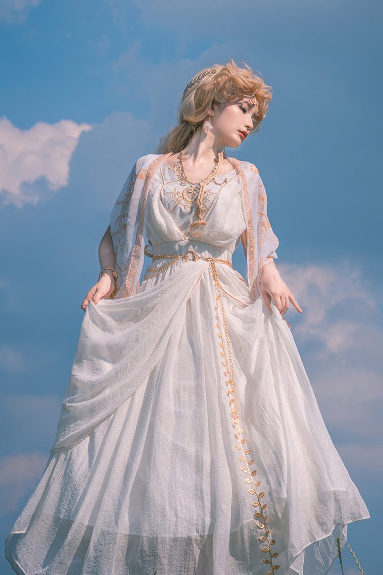 Ragnarok Sweet Elegant Lolita JSK Dress and Accessory Set in White - image 3