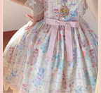 Starry Pudding Bear - Sweet Lolita JSK and Printed OP Dress - image 18