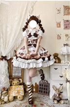 Calico Cat - Winter Kawaii Lolita Print JSK - image 5