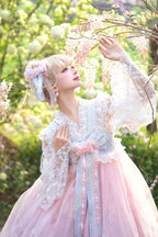 Peach Blossoms in Spring Fields - Qi Lolita JSK Dress in 3 Colors - image 14
