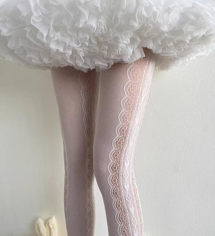 Sweet Lace Patchwork Lolita Pantyhose - image 4