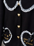 Milk Puff - Winter Fleece-Lined Sweet Lolita Coat, Detachable Collar Collection - image 37