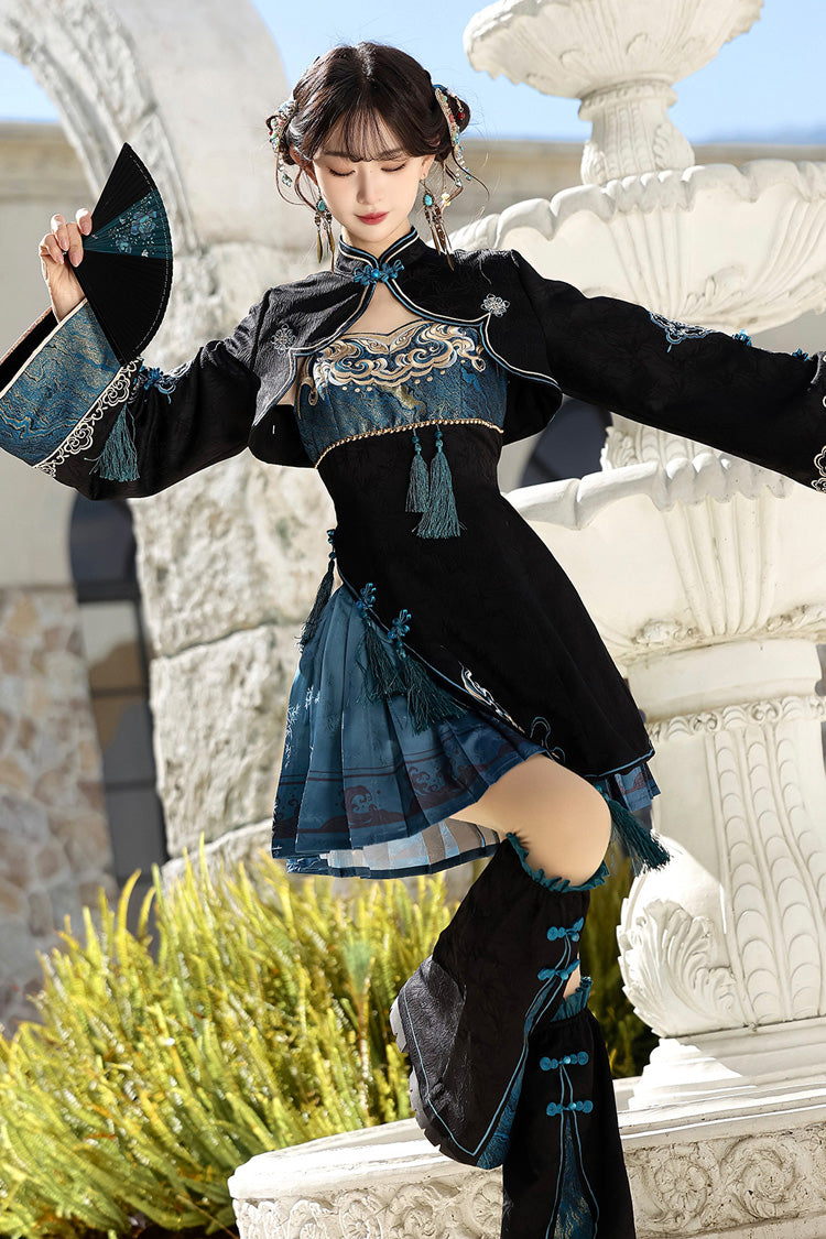 Misty Teal - Classic Lolita JSK Dress Set & Separates - image 2
