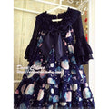 Bell-Sleeved Sheer Lace Blouse II with Two Detachable Ribbons - image 5