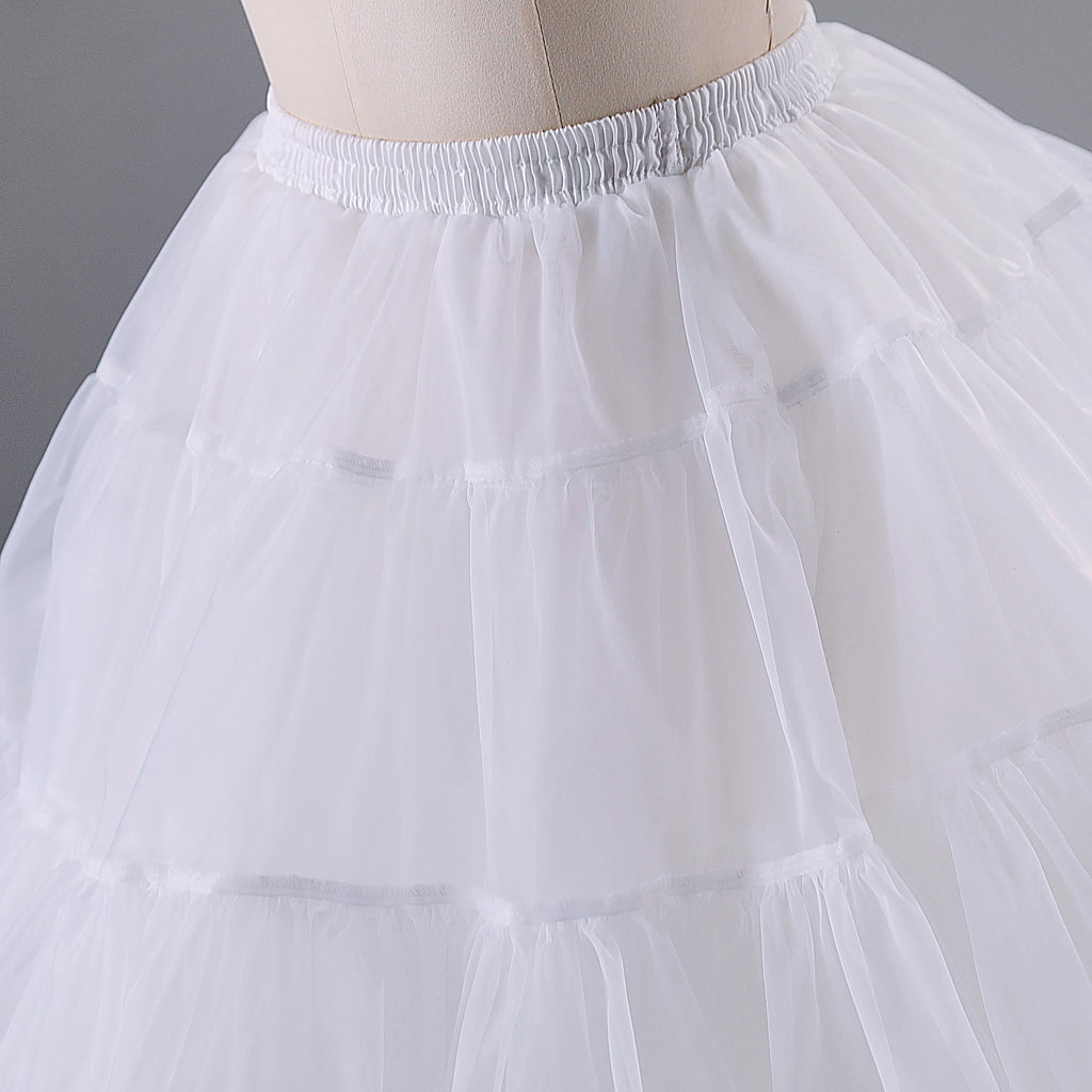Noloria - Medium-High Volume Lolita White Puffy Petticoat, 17.7" (45 CM) - image 16