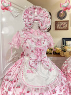 Deer Strawberry Garden Old School Lolita JSK Collection - image 13