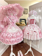 Deer Strawberry Garden Old School Lolita JSK Collection - image 14