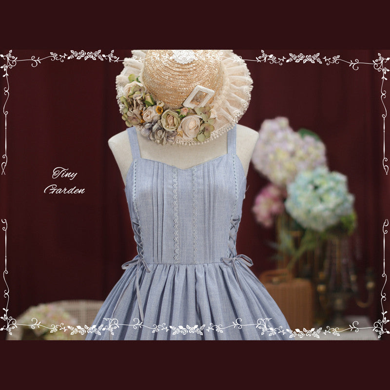 Garden Dance 2.0 - Elegant Lolita JSK Dress, Side Lace-Up - image 13