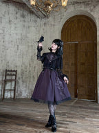 Embroidered Gothic JSK with Lace Accents - image 4