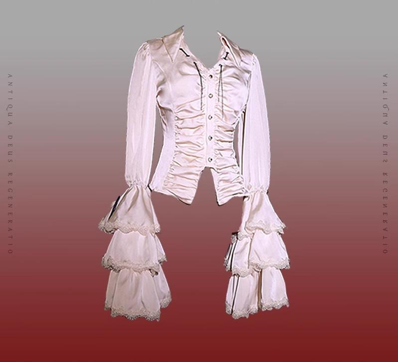 Reborn Ancient God Gothic Lolita Shirt and Skirt Set - image 46