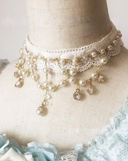 Dawn Wedding - Sweet Lolita Rose Headdress Accessories - image 3