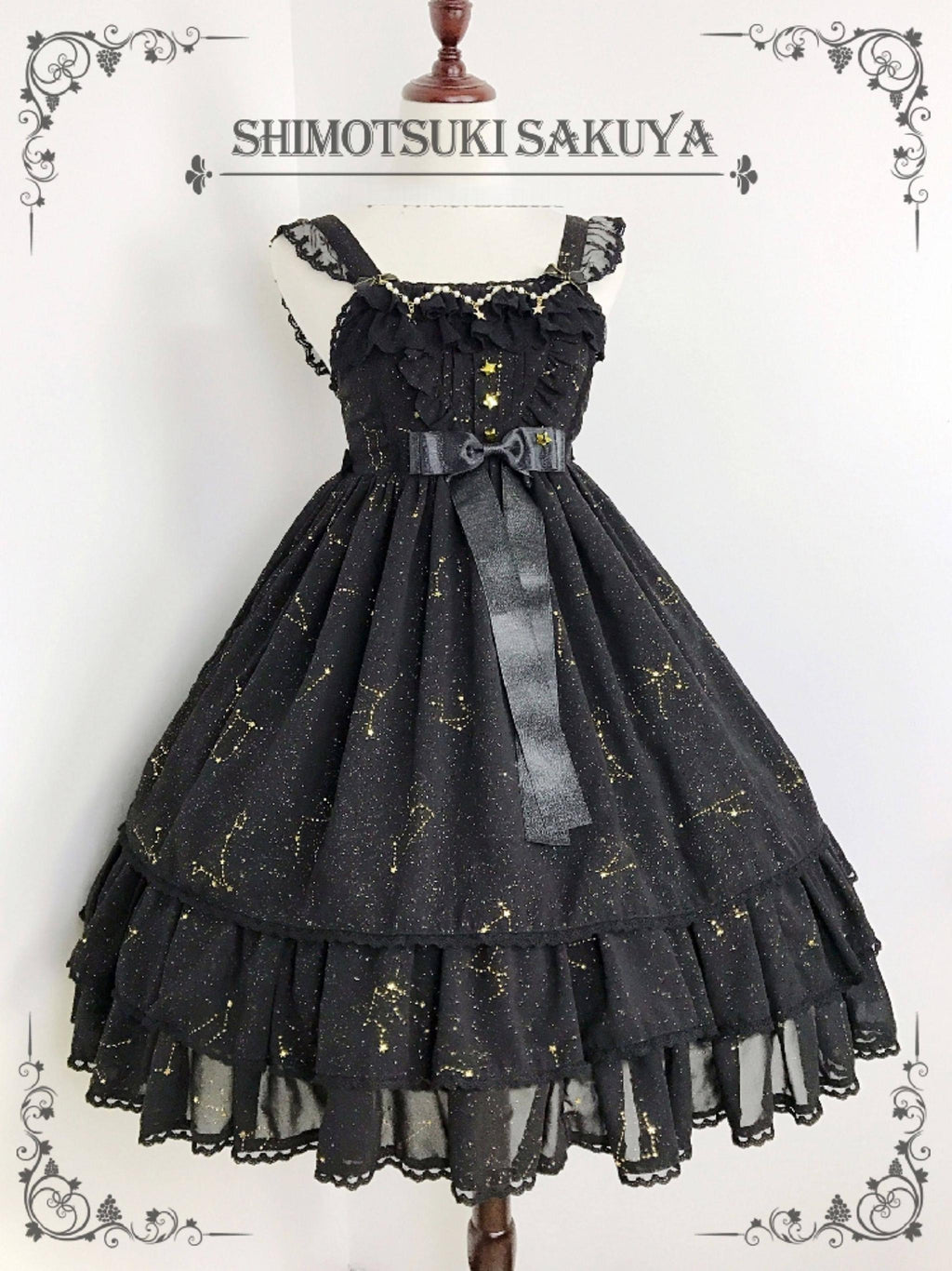 The Whisper of Stars - Gothic Constellation Lolita JSK - image 3