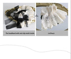 Maid Lolita Hairband Doll Lolita Cuffs and Top Hat - image 9