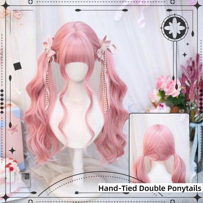 Sweet Lolita Wig Double Ponytails Long Wavy Wig - image 4