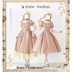Chantilly Forest - Classic Lolita OP Dress With Square Neck & Underskirt - image 39