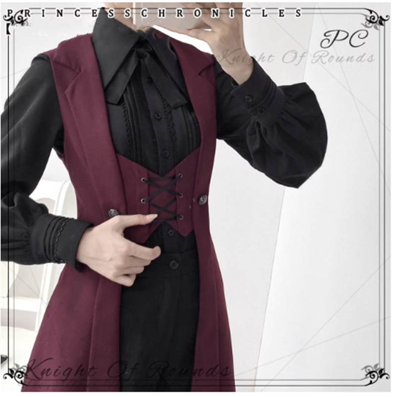 The Night Prelude Medieval Ouji Lolita Long Vest - image 12