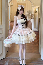 Polka Dot Retro Girly Jumper Skirt and Accessories - image 13