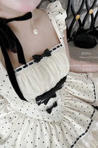 Polka Dot Retro Girly Jumper Skirt and Accessories - image 23